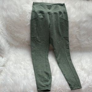 REI leggings olive green